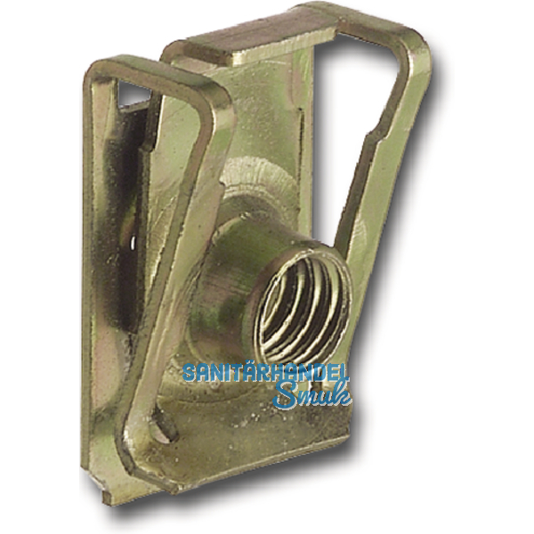 Blechmutter M5/0,5-4,0 Federstahl verzinkt mit metrischem Gewinde