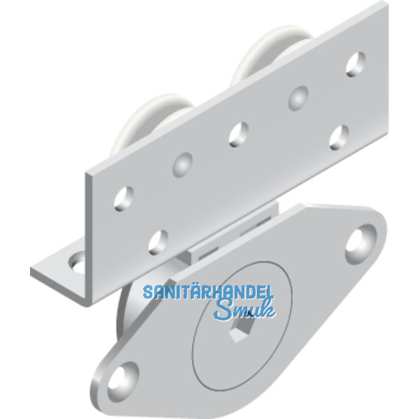 Cinetto PS06 Beschlagset stufenlos verstellbar Tragkraft 50 kg, 1 trig