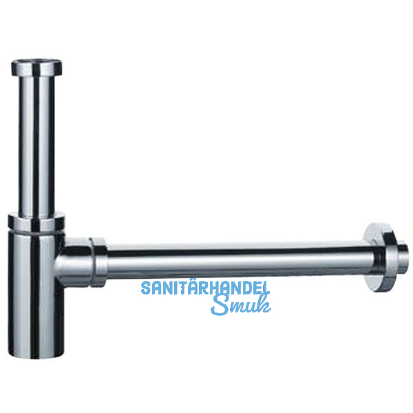 HAAS 5/4" x 32 mm Design-Flaschensiphon, Messing verchromt