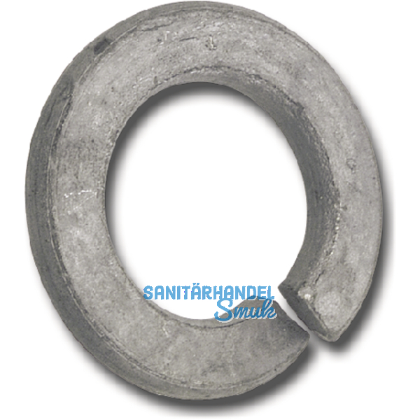 DIN 127B M10 feuerverzinkt Federring mit glatten Ende