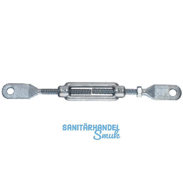 DIN1480 M12 verzinkt Spannschloss mit Blattschrauben