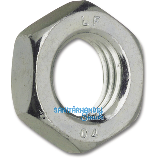 DIN 439-2 04 M12x1 verzinkt flache Feingewinde-Sechskantmutter