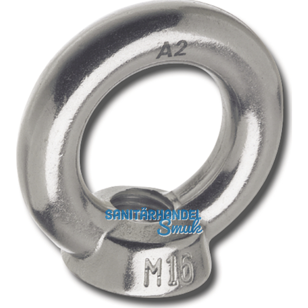 hnlich DIN 582 M 6 Edelstahl A2 Ringmutter