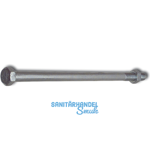 DIN 601 M12x380 verzinkt Mutterschraube (Bauschraube)