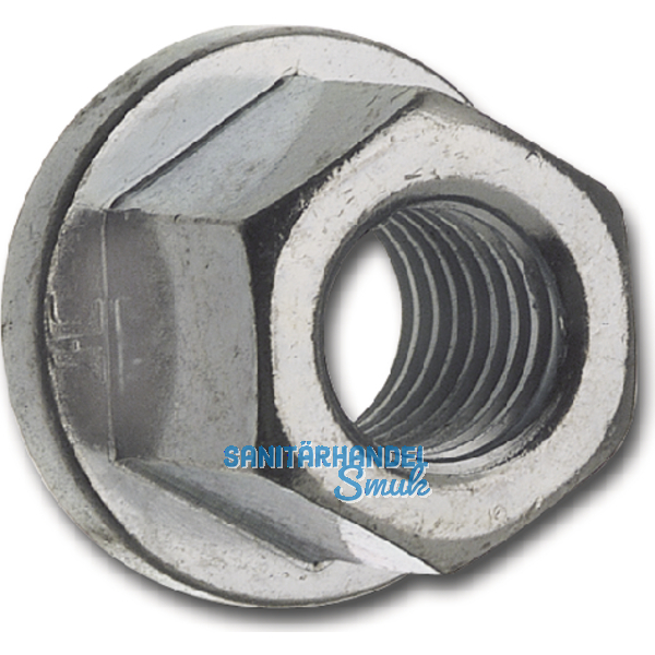 DIN6331/10 M16 verzinkt Sechskant-Flachbundmutter 1.5 d