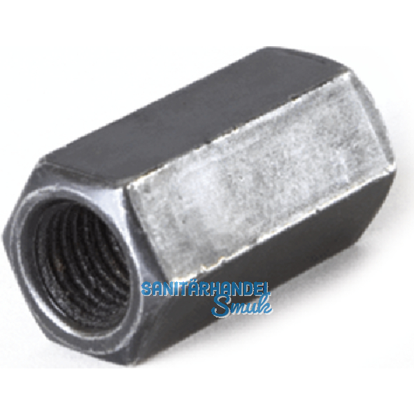 DIN6334/10 M10x 30 blank Sechskant-Langmutter 3 d