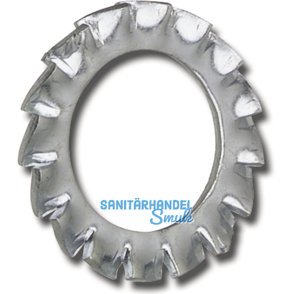 DIN6798A M 8 verzinkt Fcherscheibe aussengezahnt