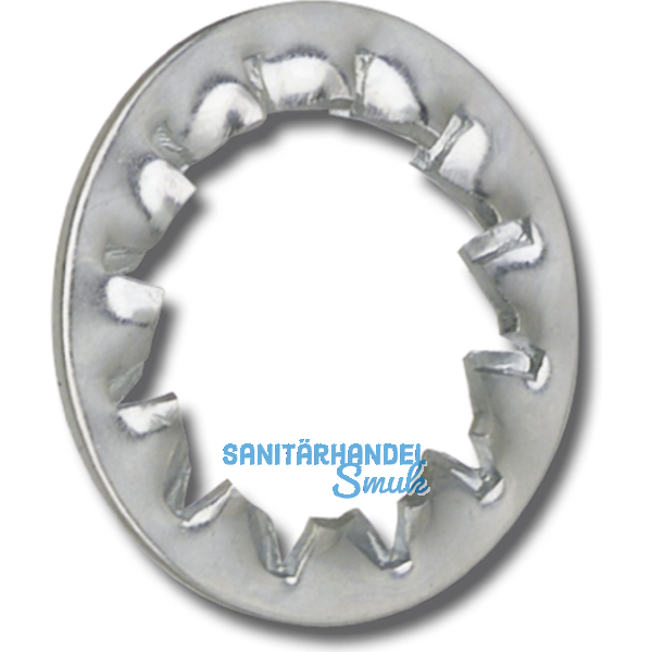 DIN6798I M12 verzinkt Fcherscheibe innengezahnt