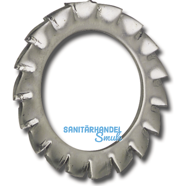 DIN6798A M 5 Edelstahl A2 Fcherscheibe aussengezahnt