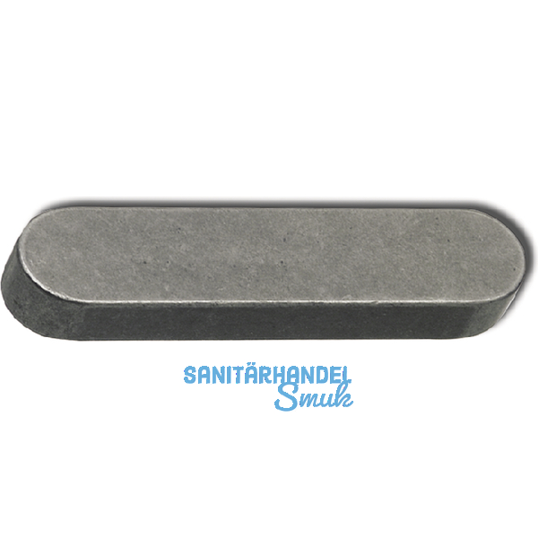 DIN6885A C45K 14x 9x 40 blank Passfeder rundstirnig