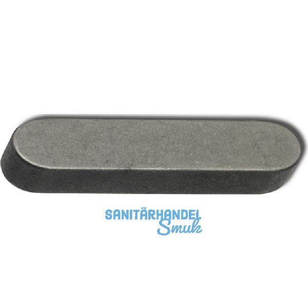 DIN6885A 5x 5x 25 Edelstahl A5 1.4571 Passfeder rundstirnig