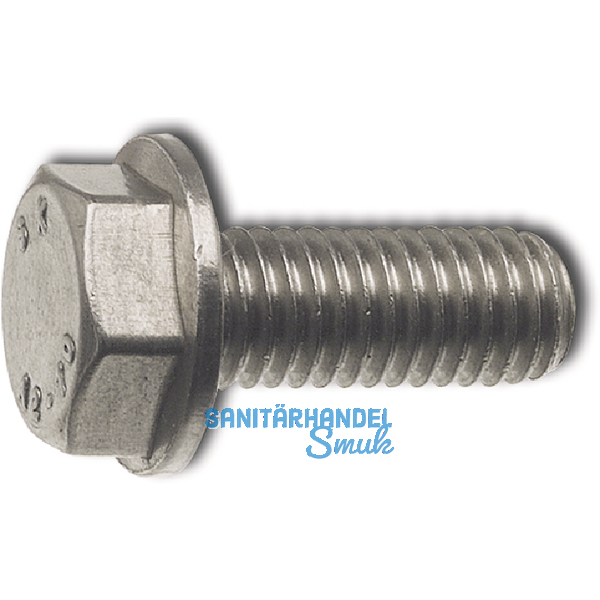 EN1665 8.8 M 8x 20 verzinkt-blau Sechskantschr. m. Flansch (DIN 6921)