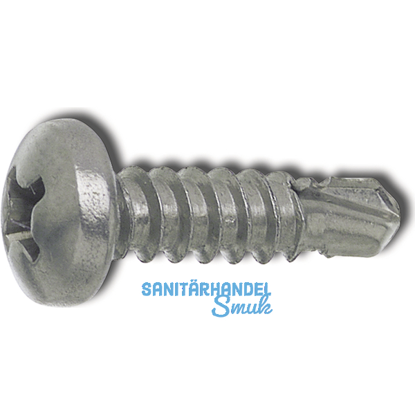 DIN7504M 4.2x 25 Phillips-KS Edelstahl A2 Linsen-Bohrschraube ~ISO15481