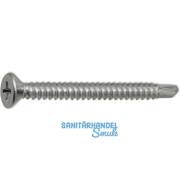 DIN7504O 4.2x 32 Phillips-KS Edelstahl A2 Senkkopf-Bohrschraube ~ISO15482