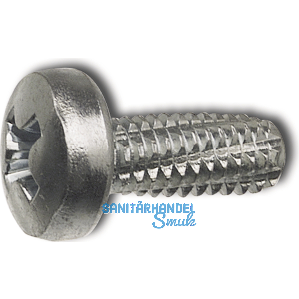 DIN7516A M 5x 12 verzinkt Gewindeschneidschraube mit Linsenkopf