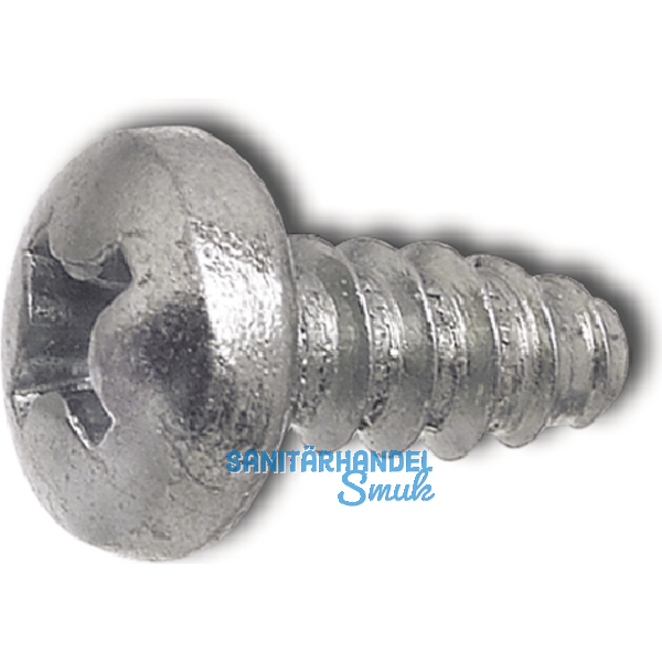 DIN7981F 3.5x13 Phillips-KS verzinkt Linsen-Blechschrauben stumpf ~ISO7049