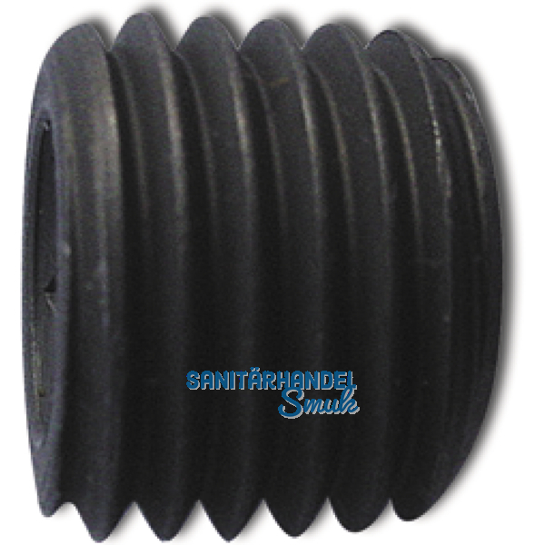 DIN 906 5.8 R1/4\" blank Verschlussschraube kegeliges Rohrgewinde mit ISK