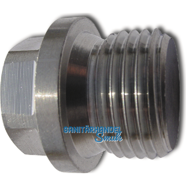 DIN 910 G 1/2\" Edelstahl A4 Verschlussschraube mit Rohrgewinde