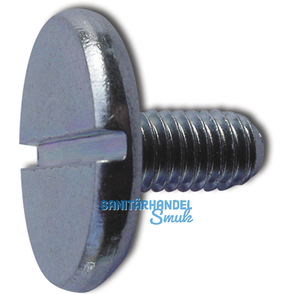 DIN 921 M 4x 12 verzinkt Flachkopfschraube mit Schlitz und grossem Kopf