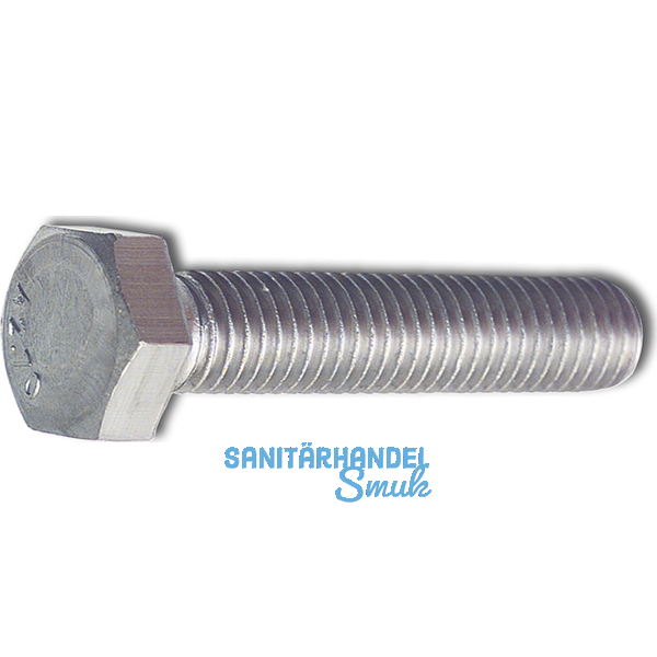 DIN 933 M10x 40 Edelstahl A2 Sechskantschraube ohne Schaft