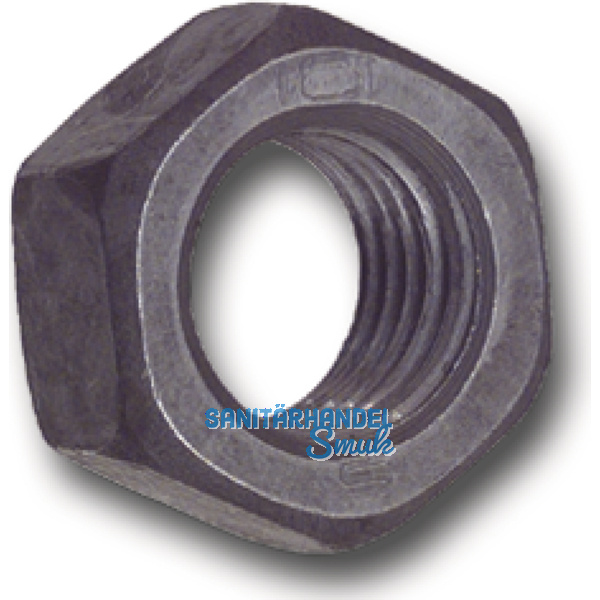 DIN 934/ 8 M20x1.5 blank Feingewinde-Sechskantmutter