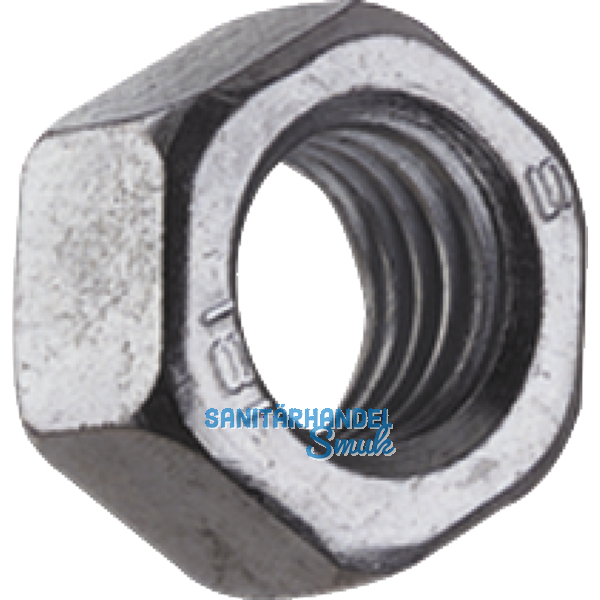 DIN 934/ 8 M24x2 verzinkt Feingewinde-Sechskantmutter