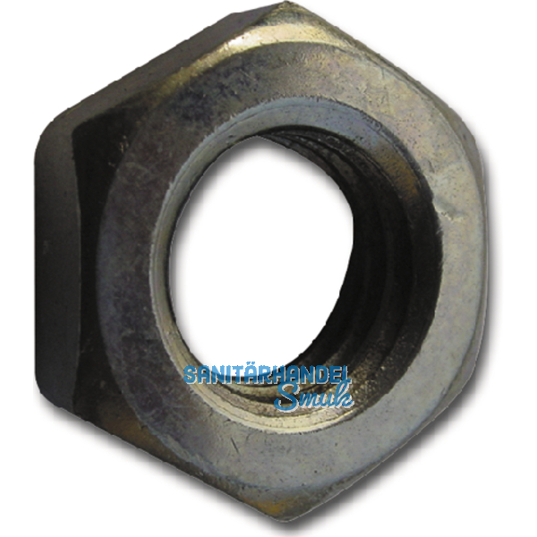 DIN 936/17H M18x1.5 blank flache Feingewinde-Sechskantmutter