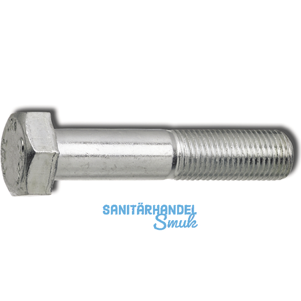 DIN 960 10.9 M16x1.5x 50 verzinkt 6kt-Feingewindeschrauben mit Schaft (ISO8765)