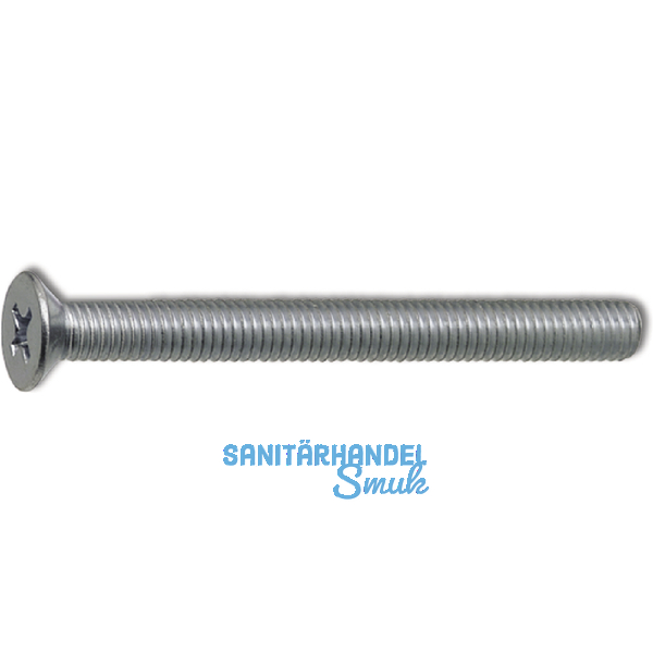 ~ISO7046-1 4.8 M 4x 12 Phillips Kreuzschlitz verzinkt Senkschraube (DIN 965A)