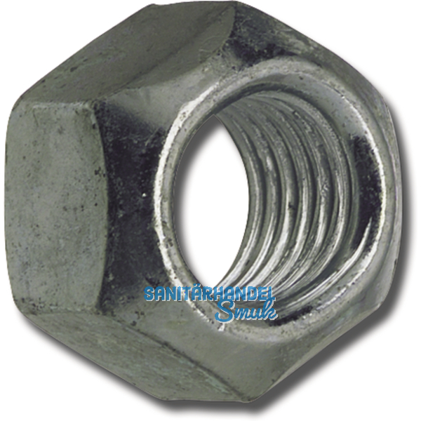 ISO7042/ 8 M10 blank Sicherungsmutter Ganzmetall