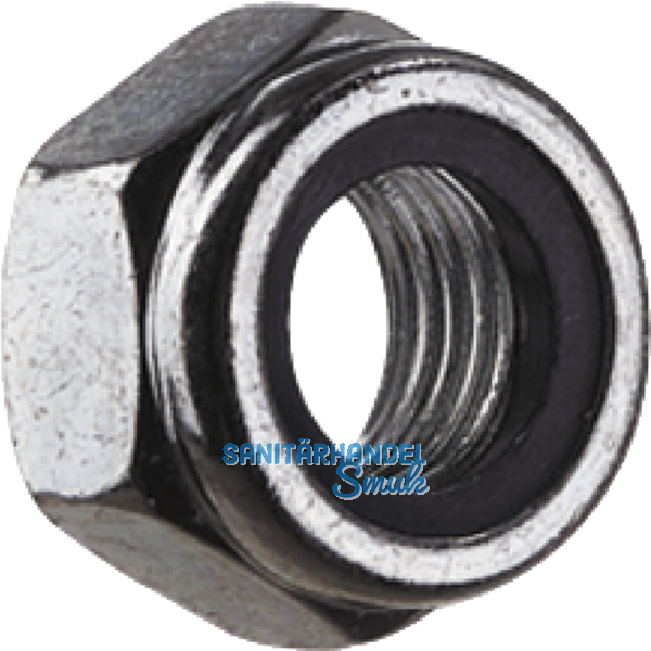 DIN 985/10 M20 verzinkt Sicherungsmutter niedrige Form mit Polyamideinlage