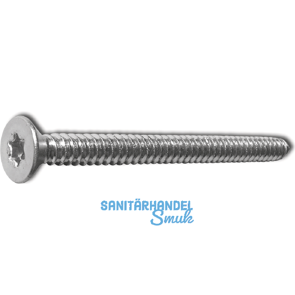 DIN7982C 4.8x 25 Torx25 Edelstahl A4 Senkkopf-Blechschraube ~ISO14586