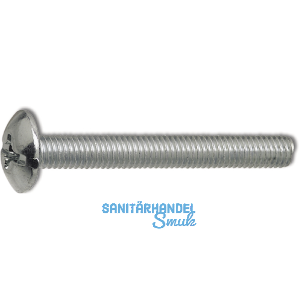 Kombischraube M 6x 35 verzinkt mit Pozidriv Kreuzschlitz und Schlitz