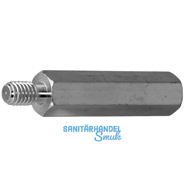 Distanzhalter M3x10 Innen-/Aussengewinde verzinkt-blau