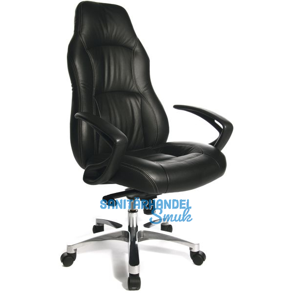 TOPSTAR Drehstuhl RS 1; Echtleder/Kunstleder schwarz