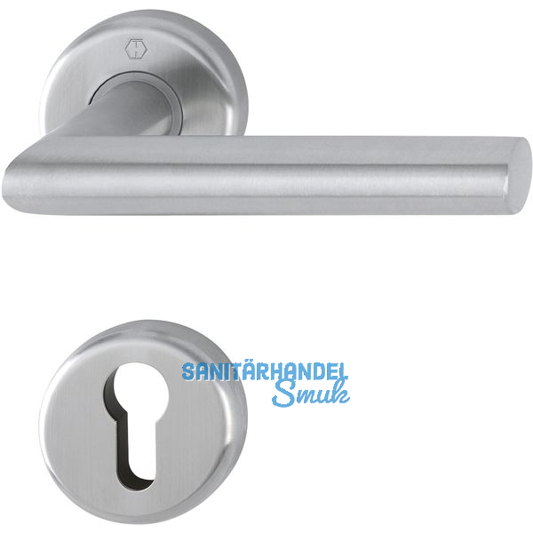 HOPPE Drckergt. UTRECHT - auf Ros. PZ, TS 39 - 47, Edelstahl matt