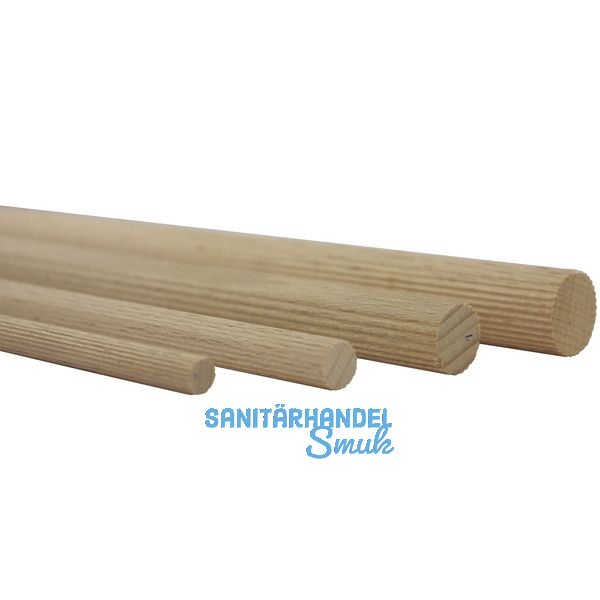 Dbelstange, gerillt, L 1000, 14, Buche