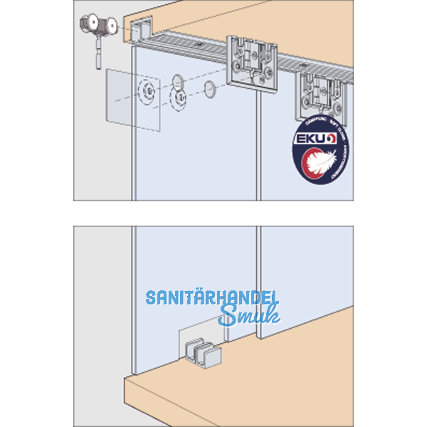 EKU CLIPO 16 GS IS - Beschlgegrt. Innenfront, 1000 x 1400