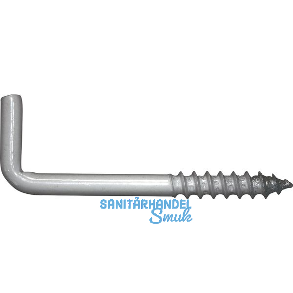Schraubhaken mit Holzgewinde 2.3x25 Stahl verzinkt-blau