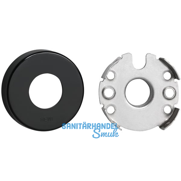 HEWI Drckerrosetten flach 305.20R - Polyamid, tiefschwarz