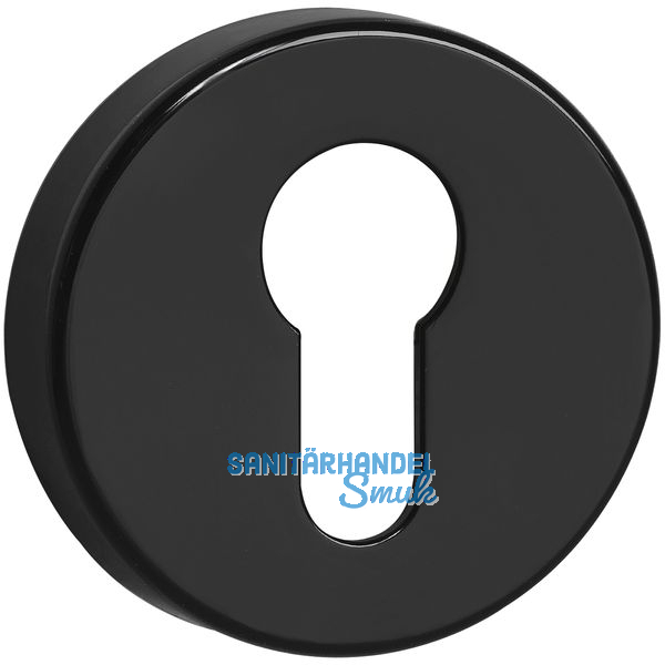 HEWI Zylinderrosette flach 306.23 tiefschwarz