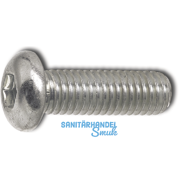 ISO7380-1 10.9 M12x25 verzinkt Linsenschraube mit Innensechskant