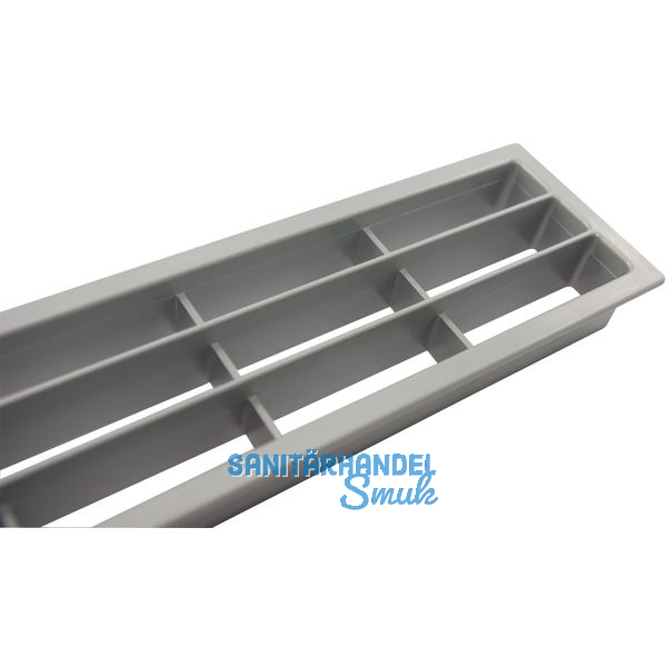 Lftungsgitter Lnge 458 mm, Breite 65 mm, KS silber