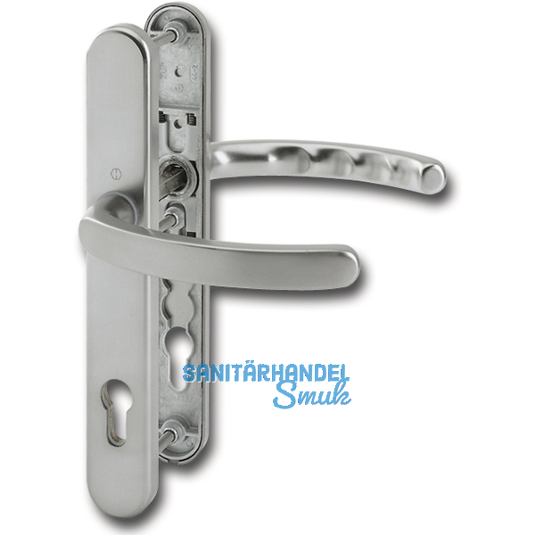 HOPPE Drckergt. LUXEMBOURG - auf LS PZ88, TS67 - 72, 8, 5, Edelstahl Effekt