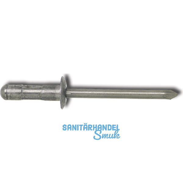 Mehrbereichsniete Flachrundkopf 4.0x10 Aluminium mit Edelstahldorn