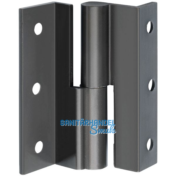 Mbelband Krpfung D, links, 50x33 mm, Messing brniert