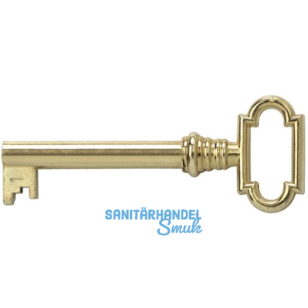 JuNie Mbelschlssel 1, Bartbreite 8 mm, Barthhe 8 mm, vermessingt