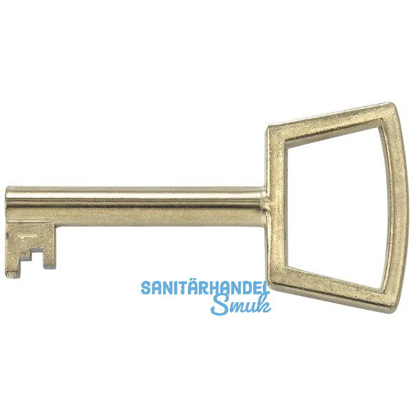 JuNie Mbelschlssel 3, Bartbreite 8 mm, Barthhe 8 mm, vermessingt