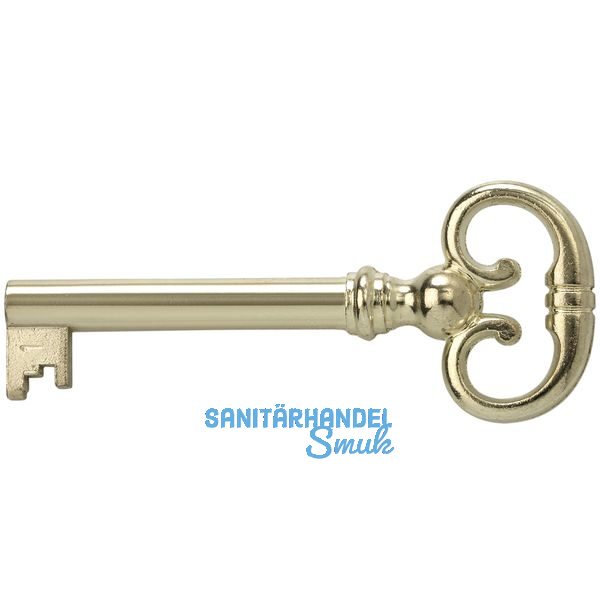 JuNie Mbelschlssel 4, Bartbreite 8 mm, Barthhe 8 mm, vermessingt