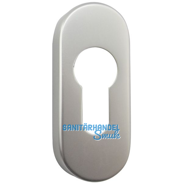 GRUNDMANN Zylinderrosette PZ, GEOS, 30 x 72 x 8, Alu silber elox